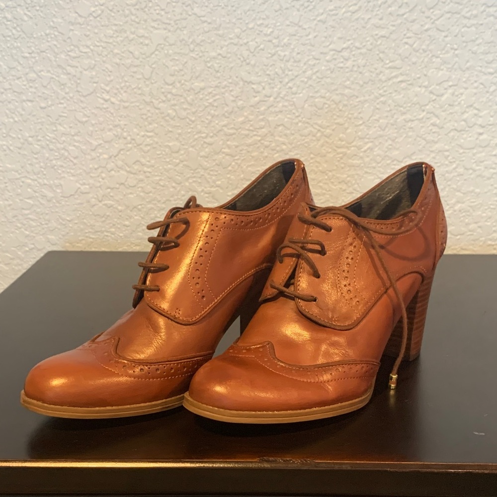 Tommy Hilfiger Brown Leather Heels